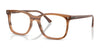 Ray-Ban RX5446F Eyeglasses / Striped Brown №8455 / Size 51