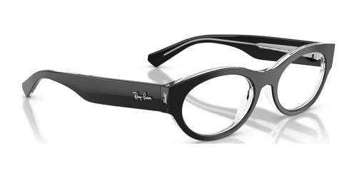 Ray-Ban RX5447 Eyeglasses / Black On Transparent №2034 / Size 51