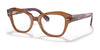 Ray-Ban STATE STREET RX5486 Eyeglasses | Size 48 / Transparent Brown №8179