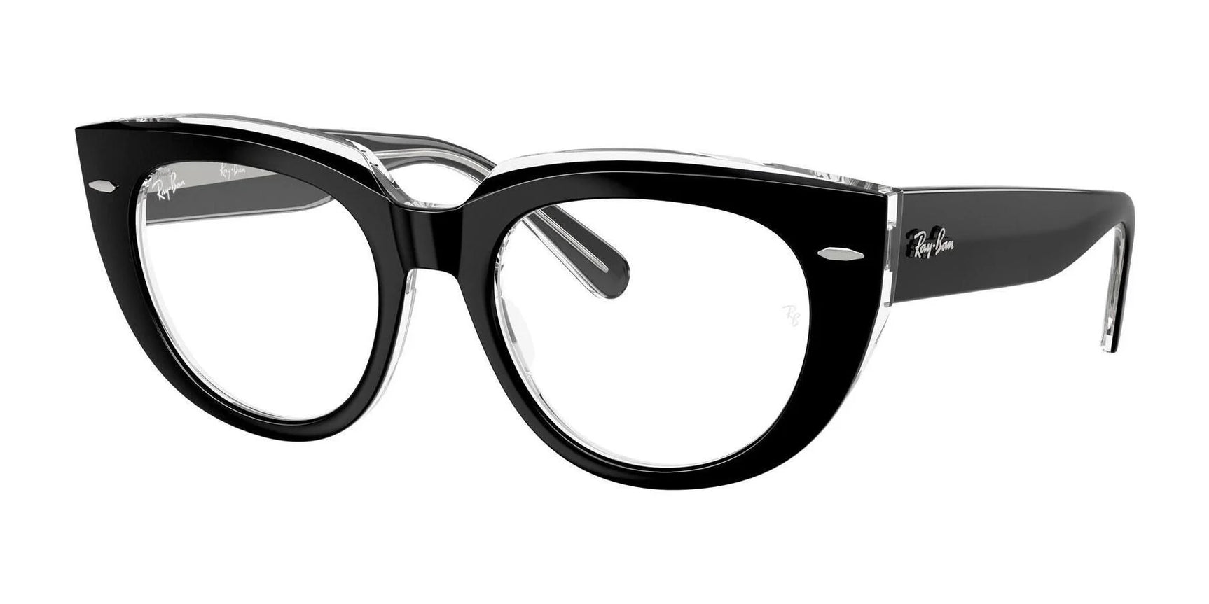 Ray-Ban DOREEN RX5586 Eyeglasses Black On Transparent