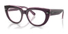 Ray-Ban DOREEN RX5586 Eyeglasses / Violet On Transparent Pink №8364 / Size 48