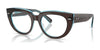 Ray-Ban DOREEN RX5586 Eyeglasses / Brown On Transparent Blue №8366 / Size 48