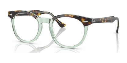 Ray-Ban EAGLEEYE RX5598 Eyeglasses Havana On Transparent Green