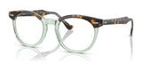 Ray-Ban EAGLEEYE RX5598F Eyeglasses Havana On Transparent Green