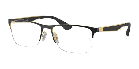 Ray-Ban RX6335 Eyeglasses Black On Gold