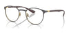 Ray-Ban RX6355 Eyeglasses / Dark Grey On Gold №3158 / Size 50