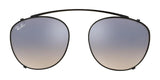 Ray-Ban RX6355C Clip-On Sunglasses Black / Silver Gradient Flash