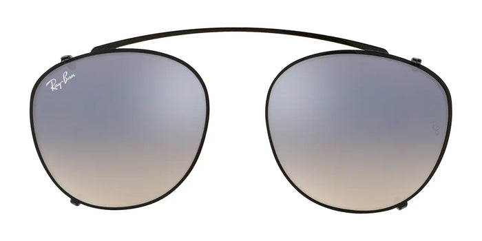Ray-Ban RX6355C Clip-On Sunglasses / Black №2509B8 / Silver Gradient Flash (3N 14.5%) / Size 47