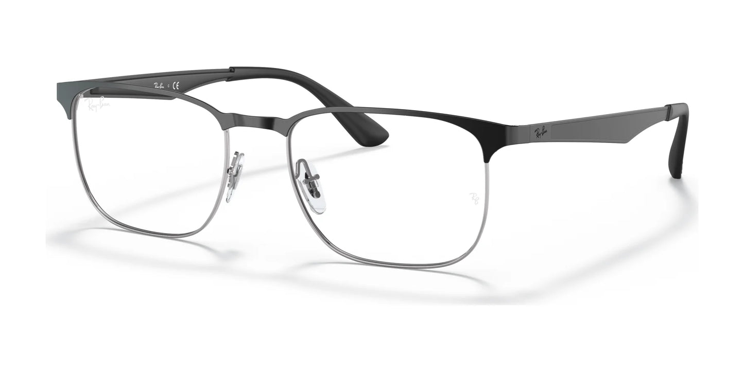 Ray-Ban RX6363 Eyeglasses Black On Silver