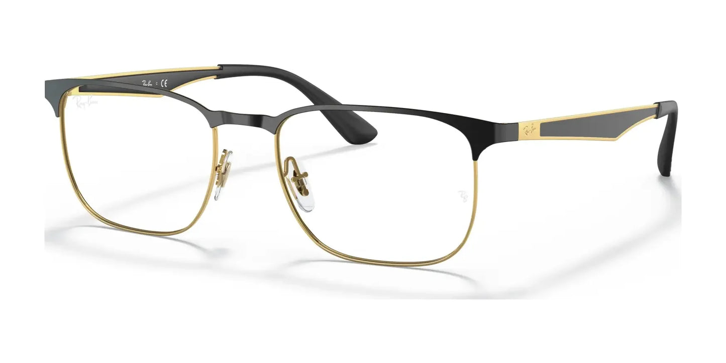 Ray-Ban RX6363 Eyeglasses Black On Gold