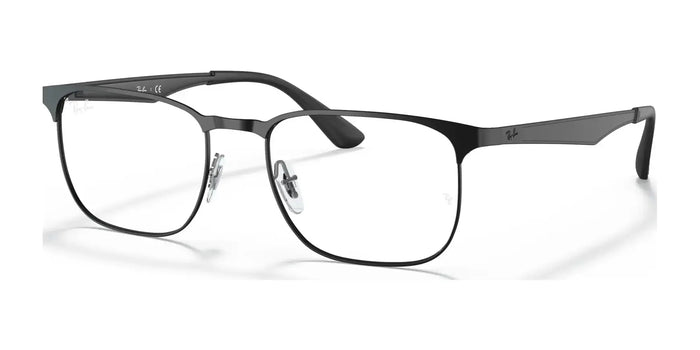 Ray-Ban RX6363 Eyeglasses / Black On Silver №2861 / Size 54