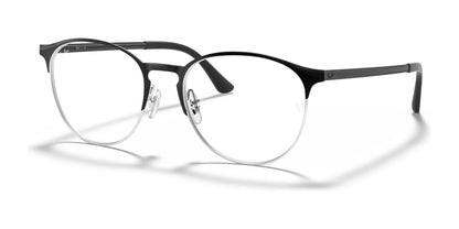 Ray-Ban RX6375 Eyeglasses Black On Silver