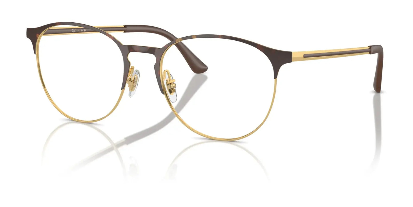 Ray-Ban RX6375 Eyeglasses Havana On Gold