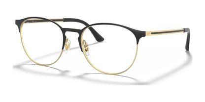 Ray-Ban RX6375 Eyeglasses Black On Gold