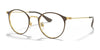 Ray-Ban RX6378F Eyeglasses | Size 51 / Brown On Gold №2905