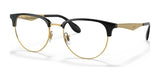 Ray-Ban RX6396 Eyeglasses Black On Gold