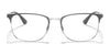 Ray-Ban RX6421 Eyeglasses / Black On Silver №2997 / Size 52