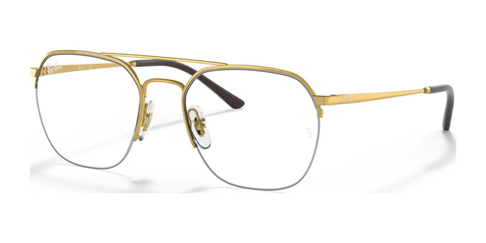 Ray-Ban RX6444 Eyeglasses | Size 53 / Arista Gold №2500 / Clear