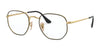 Ray-Ban HEXAGONAL RX6448F Eyeglasses | Size 56 / Arista Gold №2991