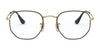 Ray-Ban HEXAGONAL RX6448F Eyeglasses | Size 56 / Arista Gold №2991