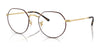 Ray-Ban JACK RX6465 Eyeglasses / Matte Havana On Matte Arista Gold №3188 / Size 49
