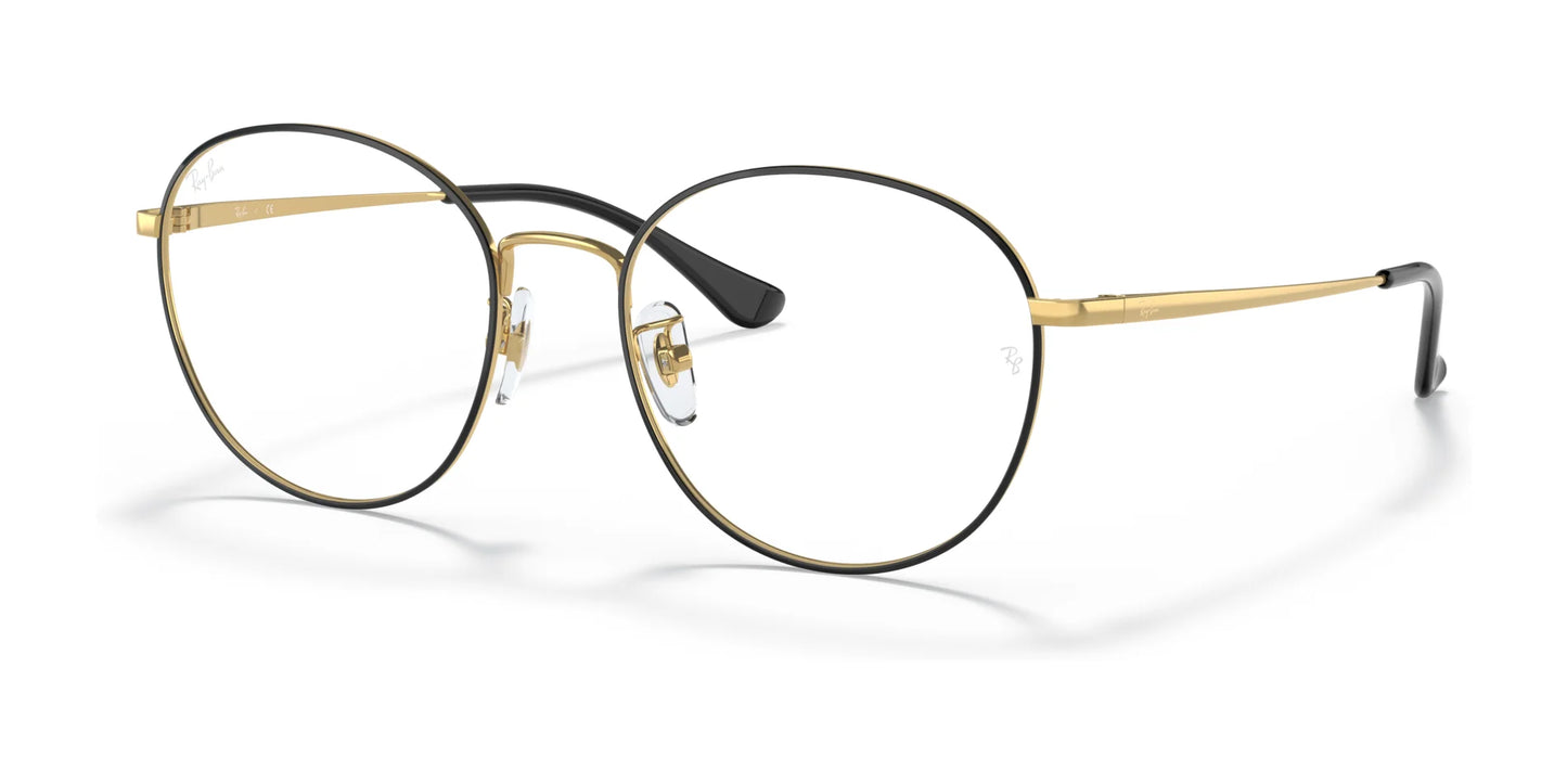 Ray-Ban RX6475D Eyeglasses Black On Gold