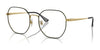 Ray-Ban RX6482D Eyeglasses | Size 55 / Black On Gold №2991