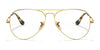 Ray-Ban AVIATOR RX6489 Eyeglasses / Arista Gold №2500 / Size 55