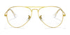 Ray-Ban AVIATOR RX6489 Eyeglasses / Arista Gold №2500 / Size 55