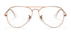 Ray-Ban AVIATOR RX6489 Eyeglasses / Arista Gold №2500 / Size 55