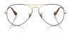 Ray-Ban AVIATOR RX6489 Eyeglasses / Arista Gold №2500 / Size 55