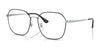 Ray-Ban RX6490D Eyeglasses | Size 56 / Black On Silver №2983