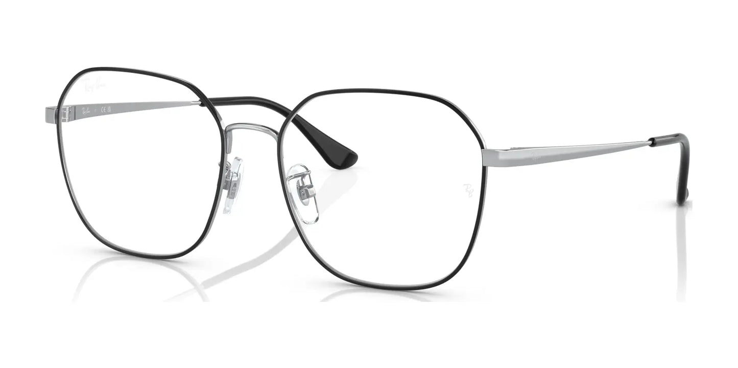 Ray-Ban RX6490D Eyeglasses Black On Silver