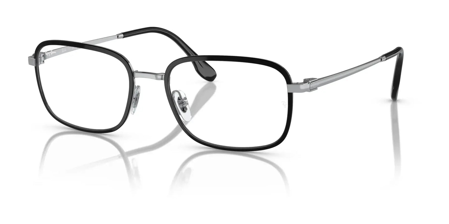 Ray-Ban RX6495 Eyeglasses Black On Silver