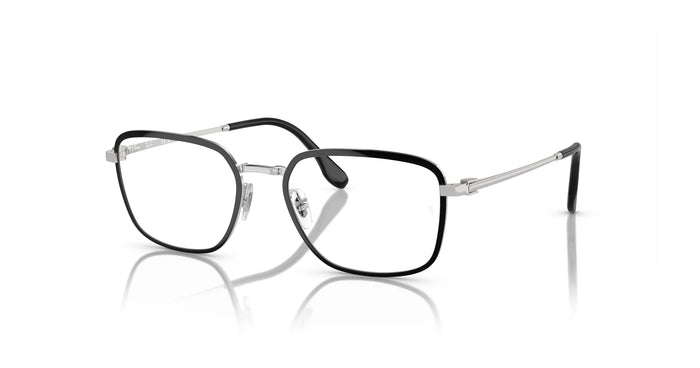Ray-Ban RX6511 Eyeglasses / Black On Silver №2861 / Size 53