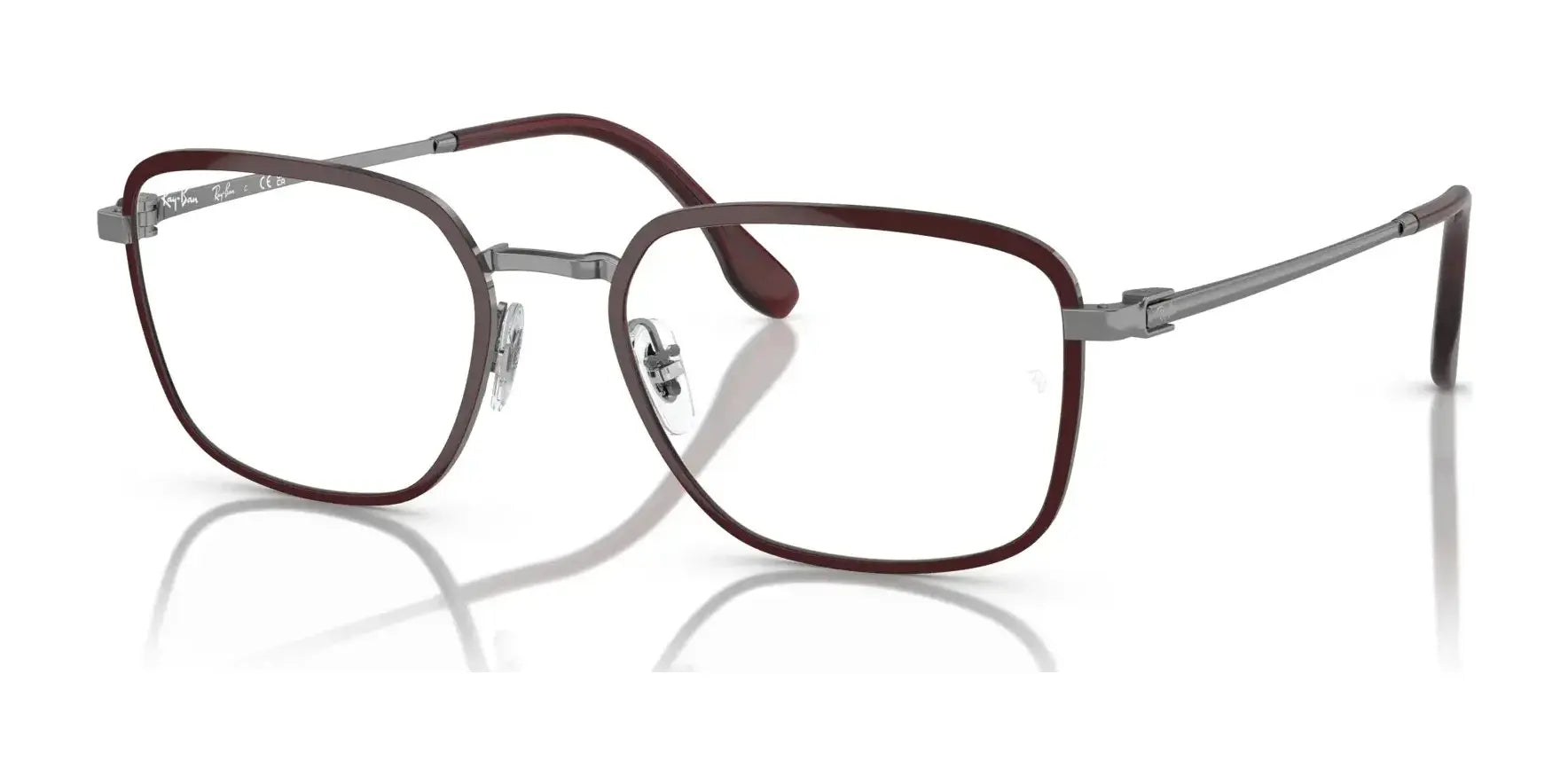 Ray-Ban RX6511 Eyeglasses Red On Gunmetal