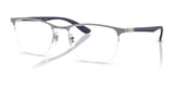 Ray-Ban RX6513 Eyeglasses Matte Gunmetal On Silver