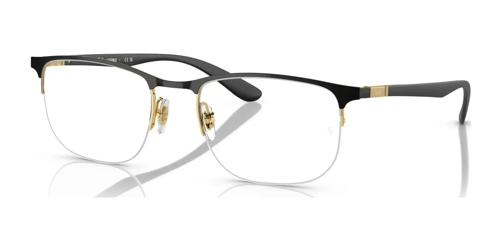 Ray-Ban RX6513 Eyeglasses Black On Gold