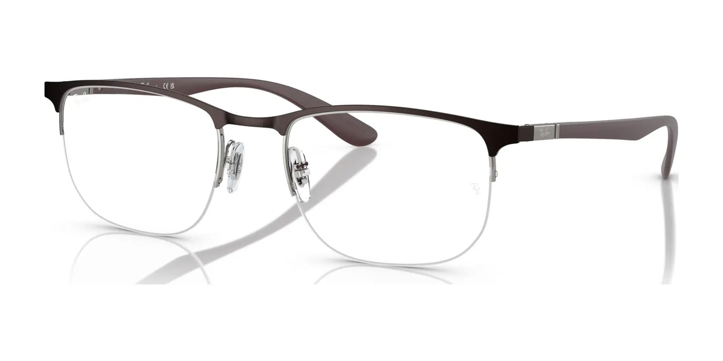 Ray-Ban RX6513 Eyeglasses Brown On Gunmetal