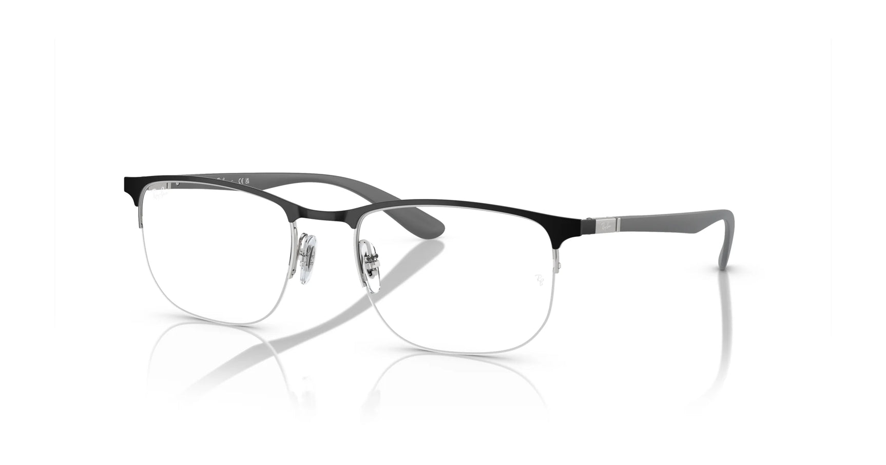 Ray-Ban RX6513 Eyeglasses Black On Silver