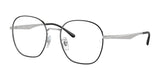 Ray-Ban RX6515D Eyeglasses Black On Silver