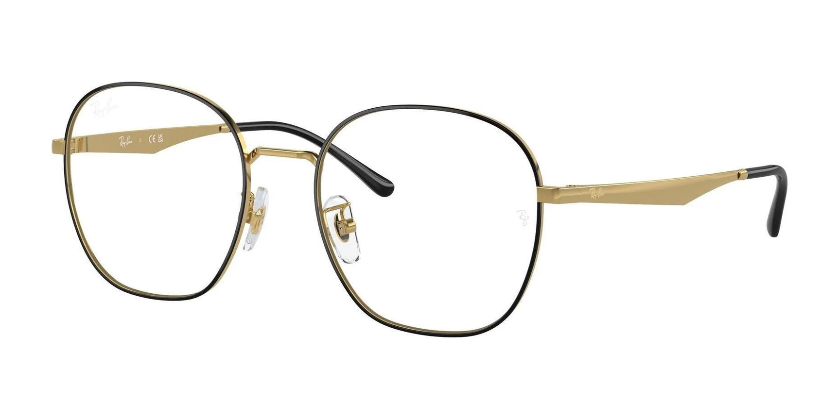 Ray-Ban RX6515D Eyeglasses Black On Gold