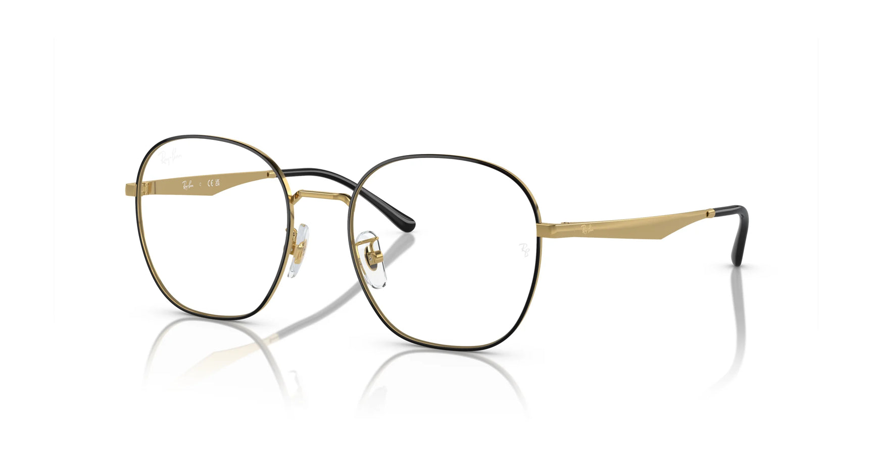 Ray-Ban RX6515D Eyeglasses Black On Gold