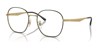 Ray-Ban RX6515D Eyeglasses Black On Gold