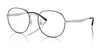 Ray-Ban RX6517D Eyeglasses | Size 55 / Black On Silver №2983