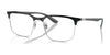 Ray-Ban RX6518 Eyeglasses / Black On Silver №3163 / Size 55