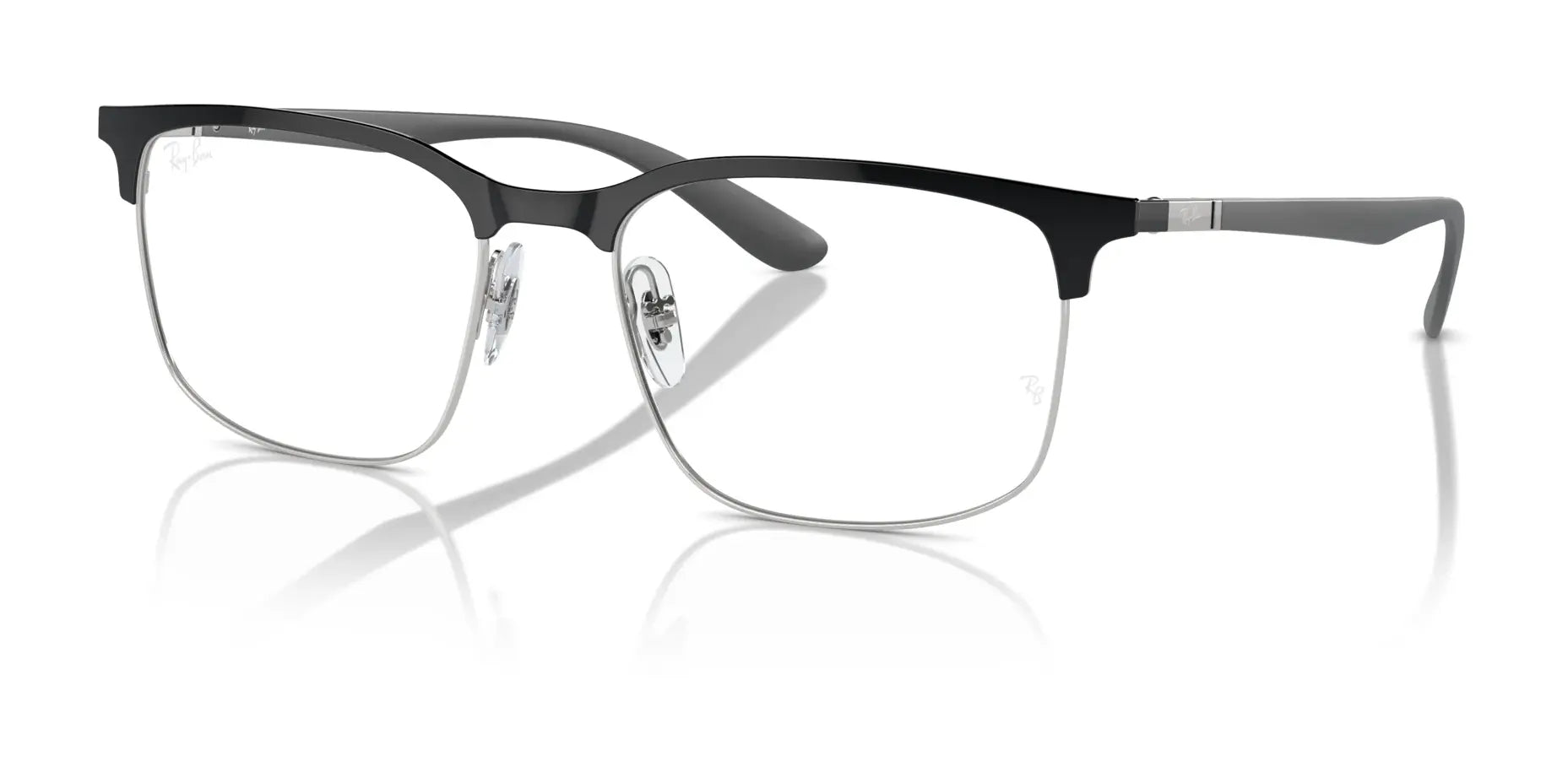 Ray-Ban RX6518 Eyeglasses Black On Silver