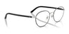 Ray-Ban RX6538D Eyeglasses | Size 53 / Black On Silver №2861