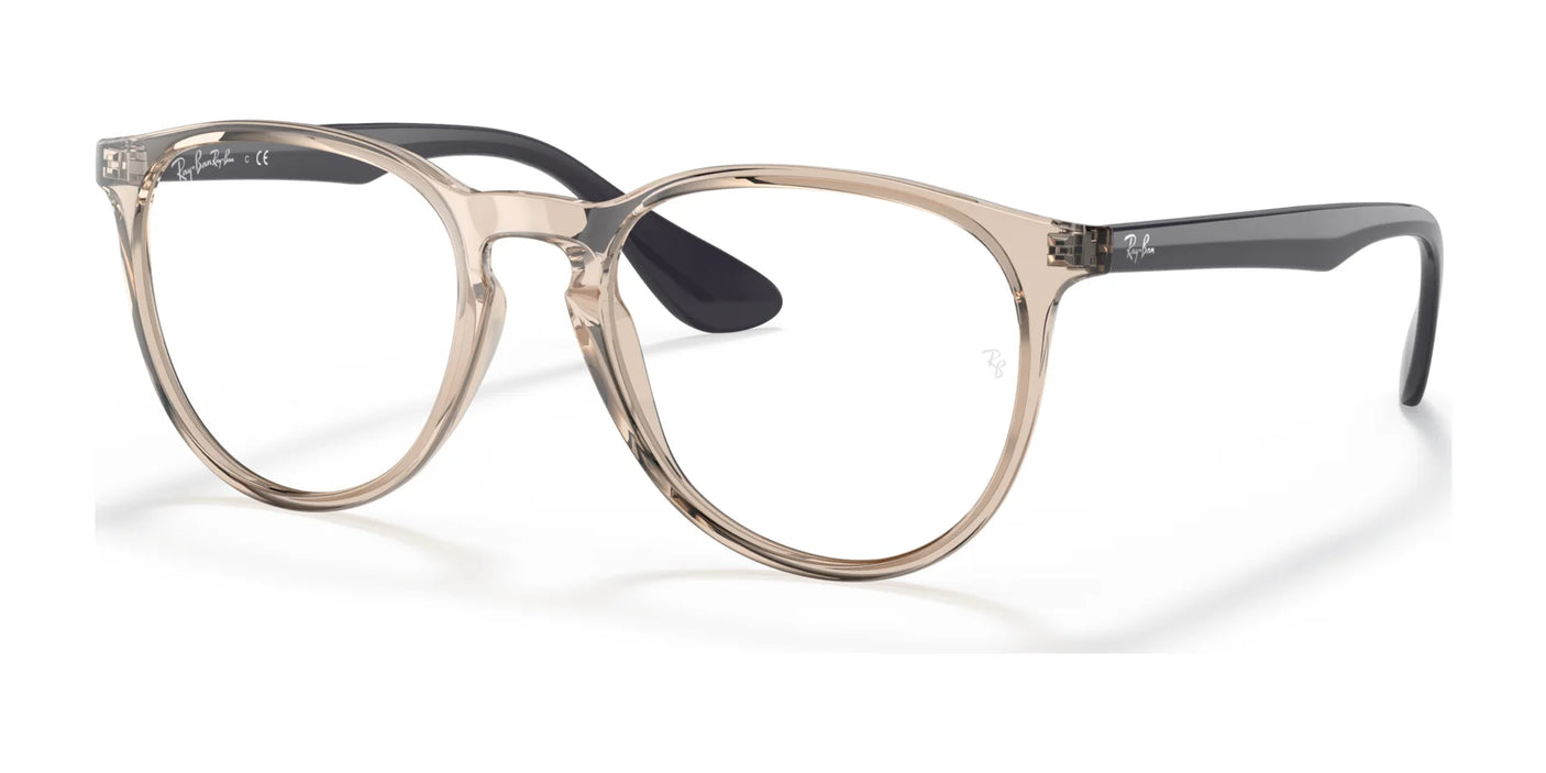 Ray-Ban ERIKA RX7046 Eyeglasses Transparent Brown