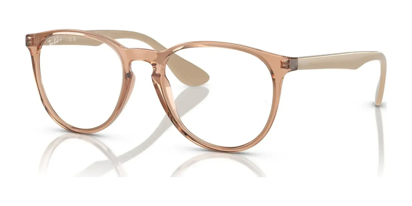 Ray-Ban ERIKA RX7046 Eyeglasses Transparent Brown